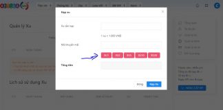 Hướng dẫn Nạp xu nâng cấp VIP và ủng hộ kênh chốt
